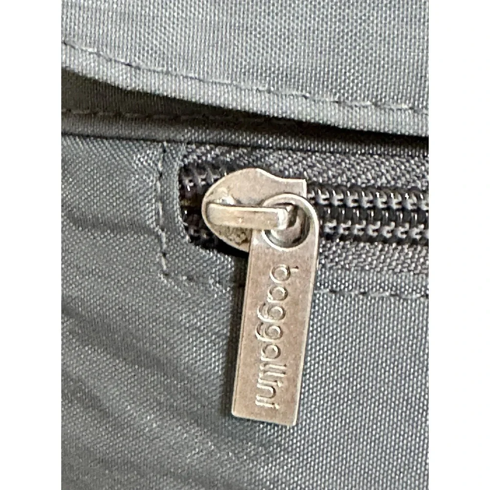 Baggallini Gray Nylon‎ Small Crossbody Purse Bag Adjustable Strap